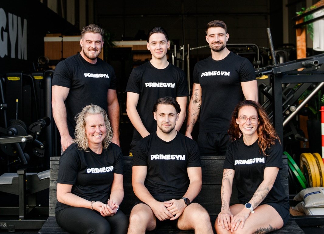 Het team van Prime Gym in de zaal in Gemert